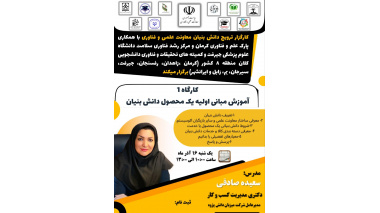 آموزش مبانی اولیه یک محصول دانش بنیان (کارگاه ۱)